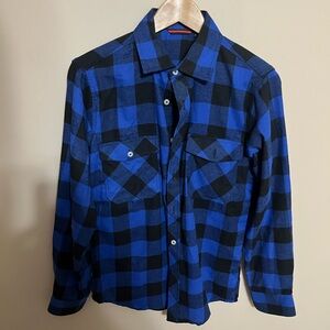 Blue flannel shirt